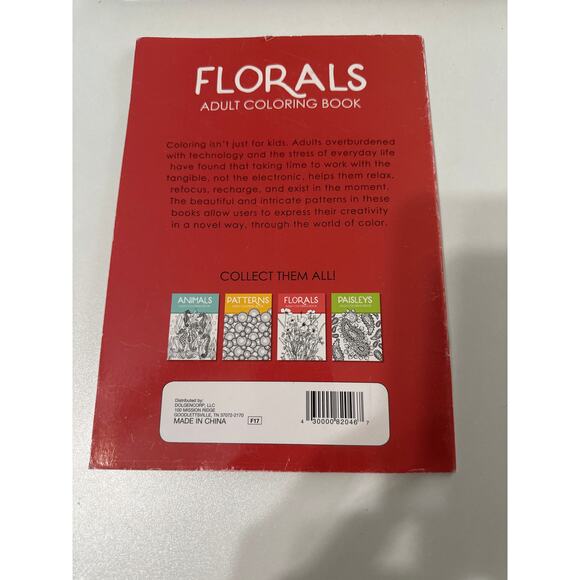 Adult Coloring Books on Florals, finding solace flowers. 3 books in a package. - Picture 9 of 10